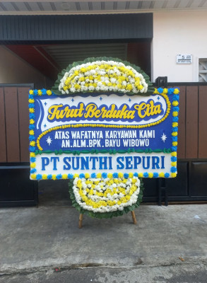 Papan Bunga Duka di Sepakek